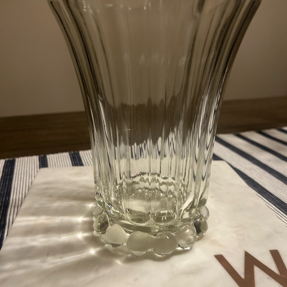 Vintage Anchor Hocking Vase with Bubble Base